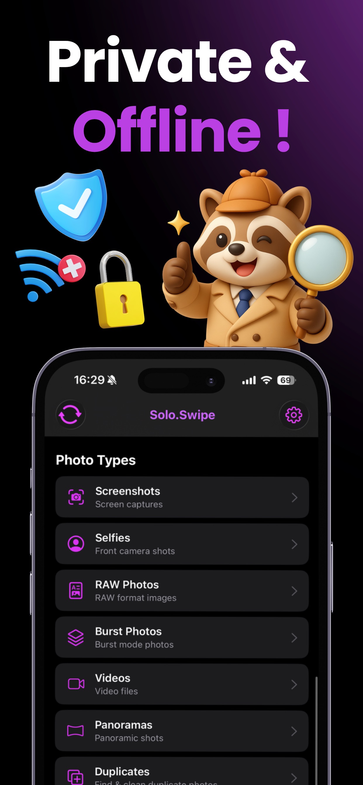 Solo.Swipe iPhone Screen 3